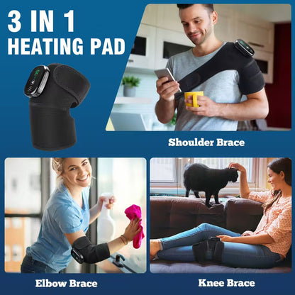 ThermaFlex™ – Verwarmende kniebandage met vibratie voor knie, elleboog en schouder