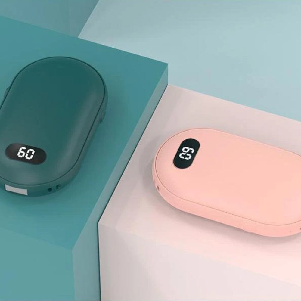 Chauffe-mains rechargeable 2 en 1 avec batterie externe