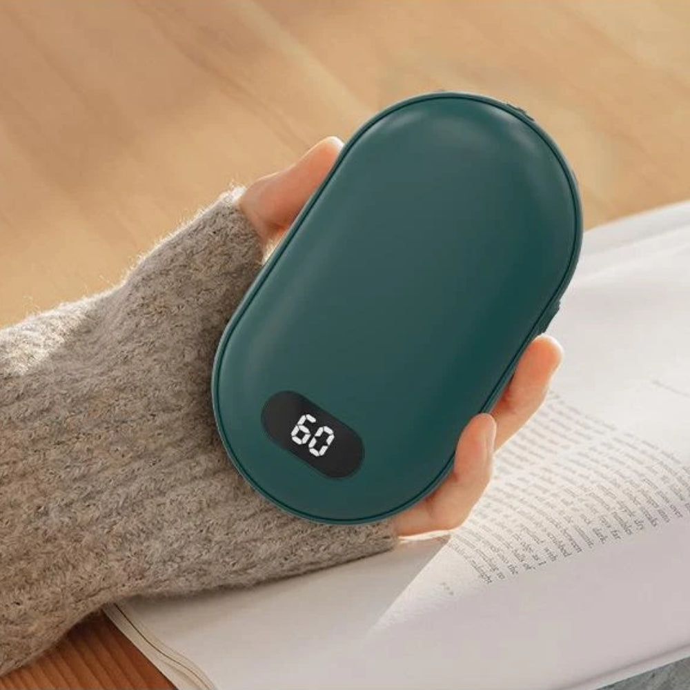 Chauffe-mains rechargeable 2 en 1 avec batterie externe