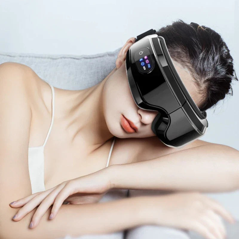 Masque de massage chauffant 6D pour les yeux