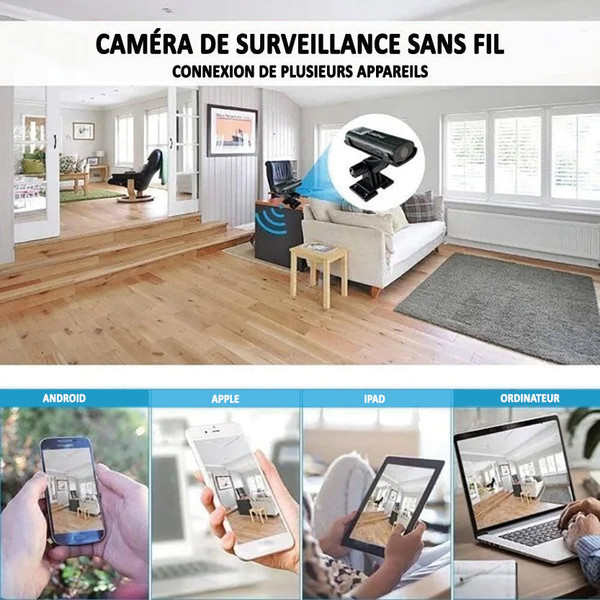 Mini caméra sans fil HD 1080p compacte