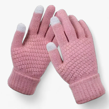 Zachte elastische winterhandschoenen met touchscreen
