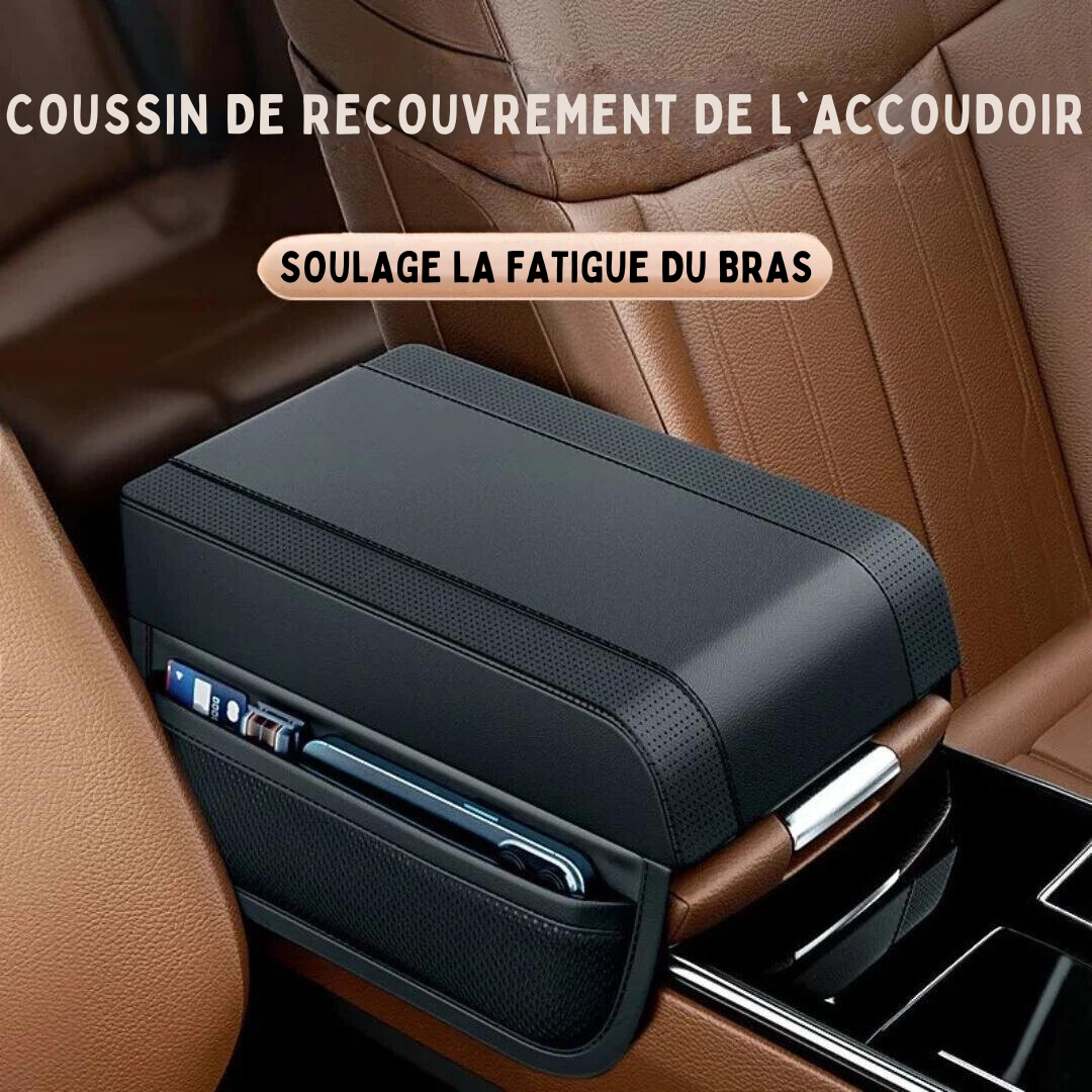 Housse d'accoudoir rembourrée de rangement pratique